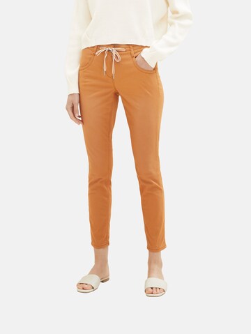 TOM TAILOR Slim fit Pants in Brown: front