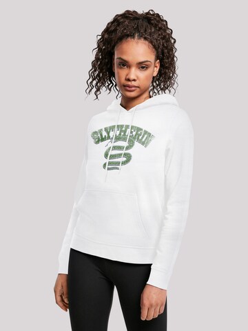 F4NT4STIC Sweatshirt 'Harry Potter Slytherin Sport Emblem' in Wit: voorkant