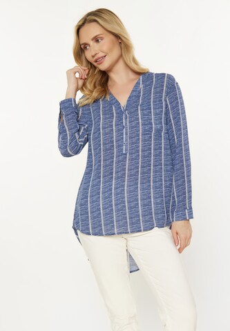 usha BLUE LABEL Blouse in Blue: front