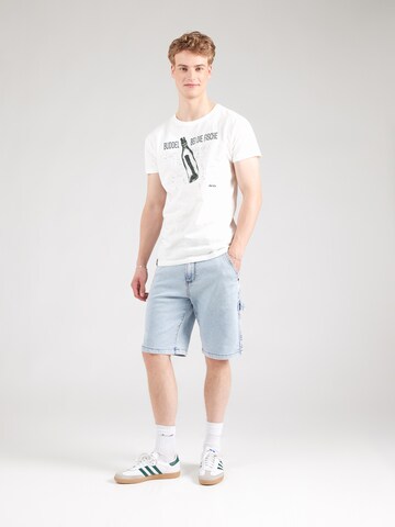 Derbe Shirt 'Fischbuddel' in White