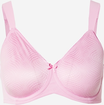 TRIUMPH Minimiser Bra 'Essential' in Pink: front