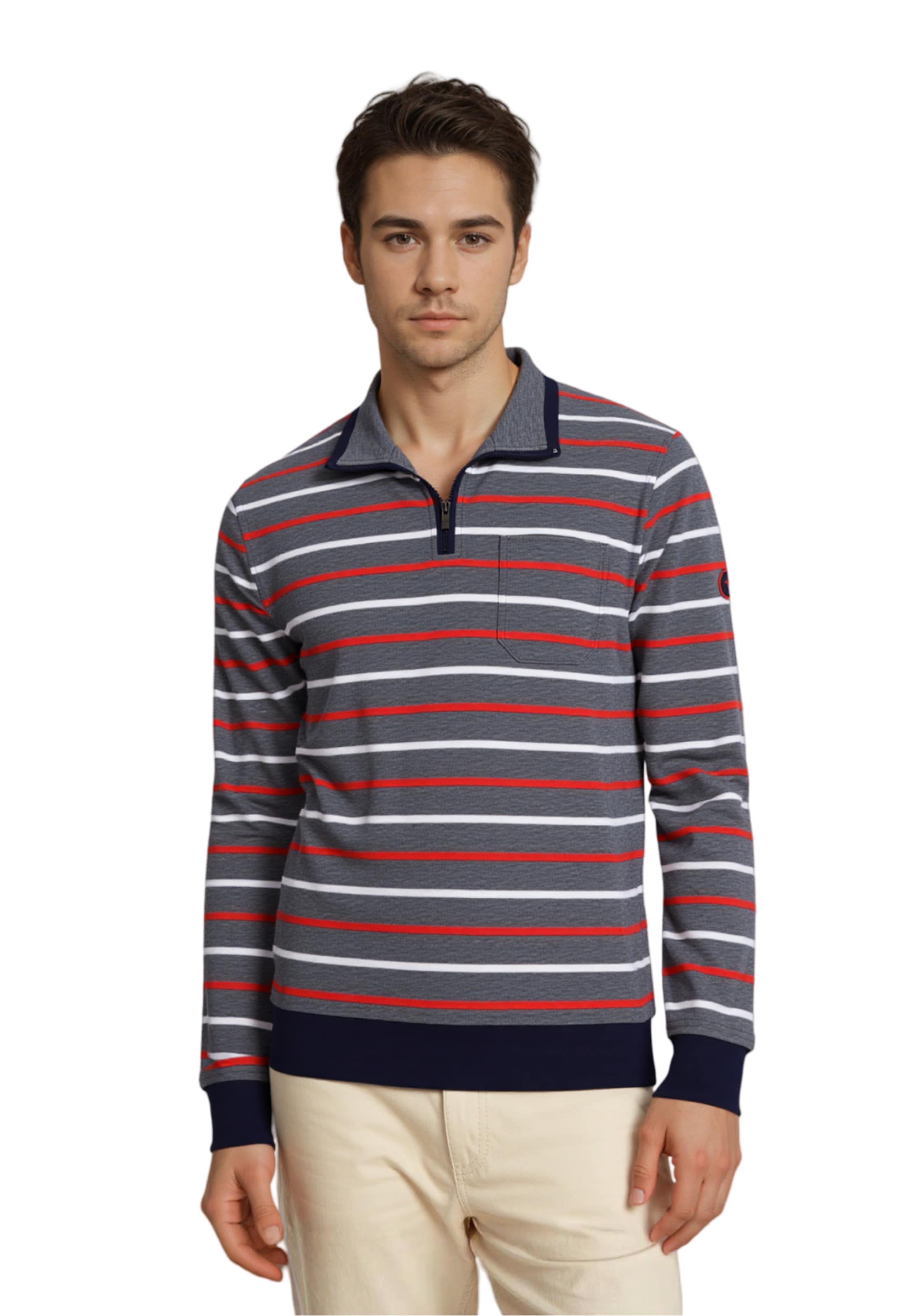 Felpa 'Stay Fresh' di HAJO in grigio: frontale