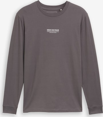 T-Shirt TOM TAILOR DENIM en gris : devant