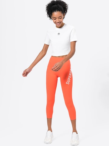 Superdry Skinny Urheiluhousut 'CORE ' värissä oranssi
