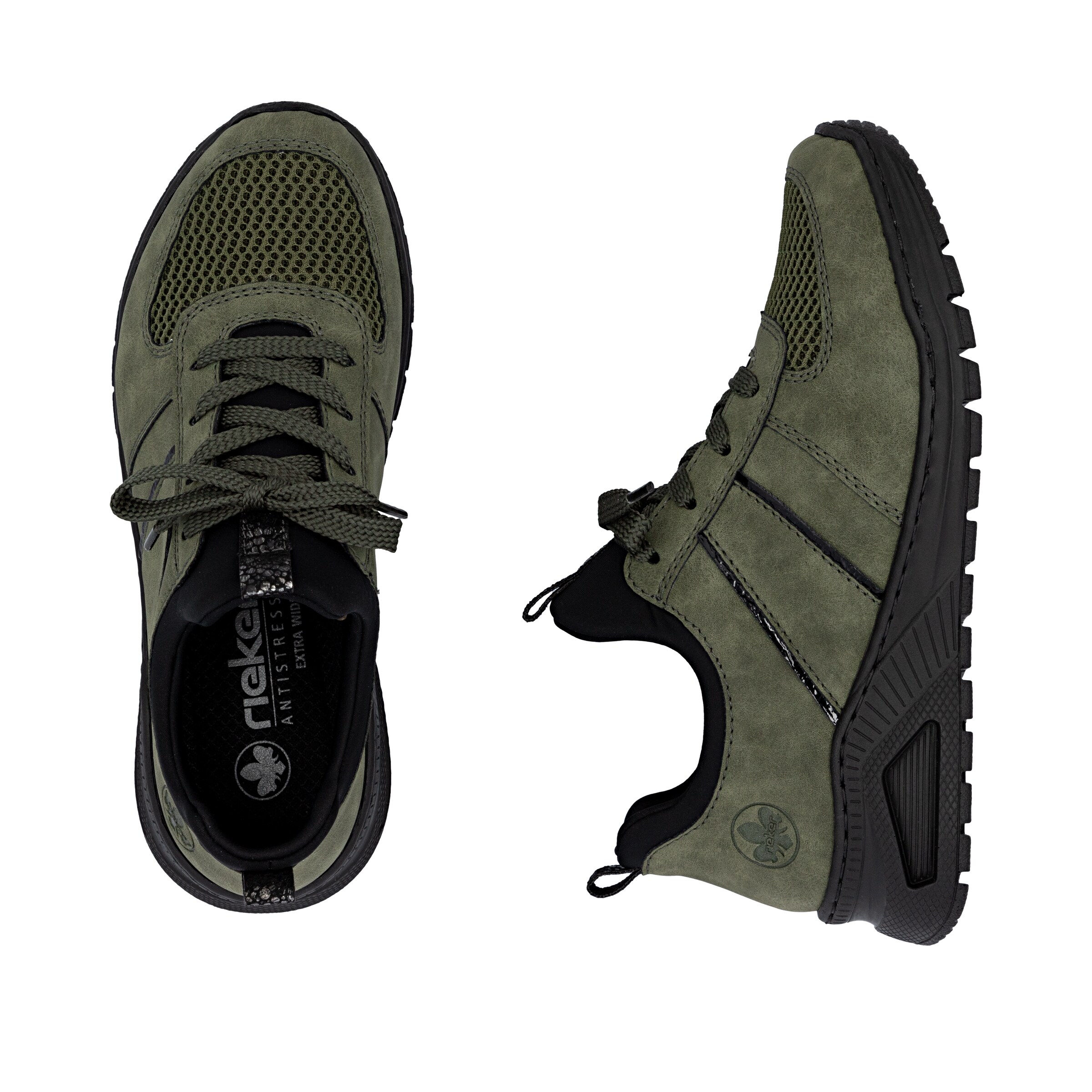 Rieker Athletic Lace-Up Shoes in Green