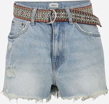 Only Petite Regular Shorts 'ROBYN' in Blau: predná strana