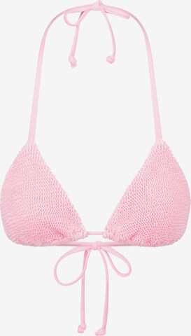 Triangolo Top per bikini di Moda Minx in rosa: frontale