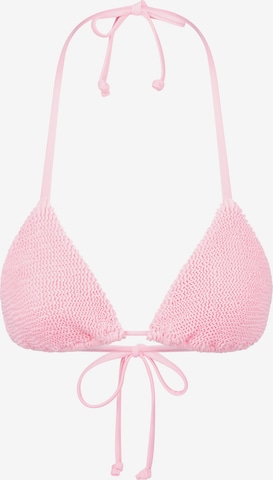 Triangolo Top per bikini di Moda Minx in rosa: frontale