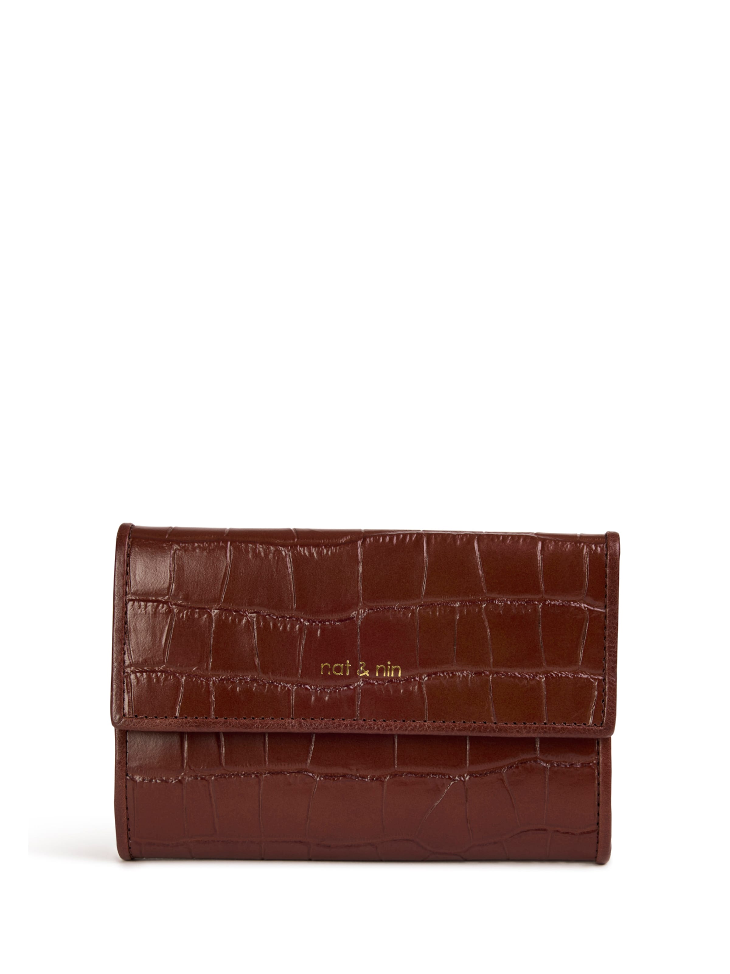 Nat&Nin Wallet in Brown: front