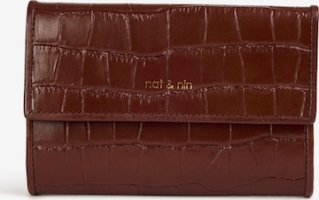Nat&Nin Peňaženka - Hnedá: predná strana