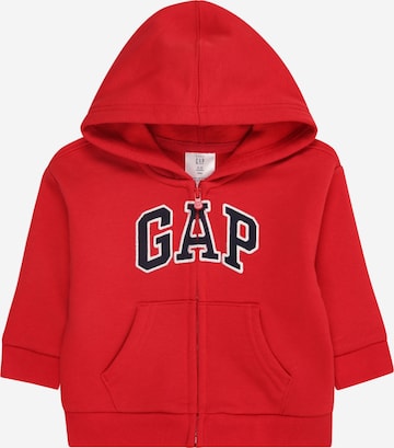 Veste de survêtement GAP en rouge : devant