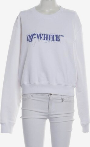 Off-White Sweatshirt & Zip-Up Hoodie in L in White: front