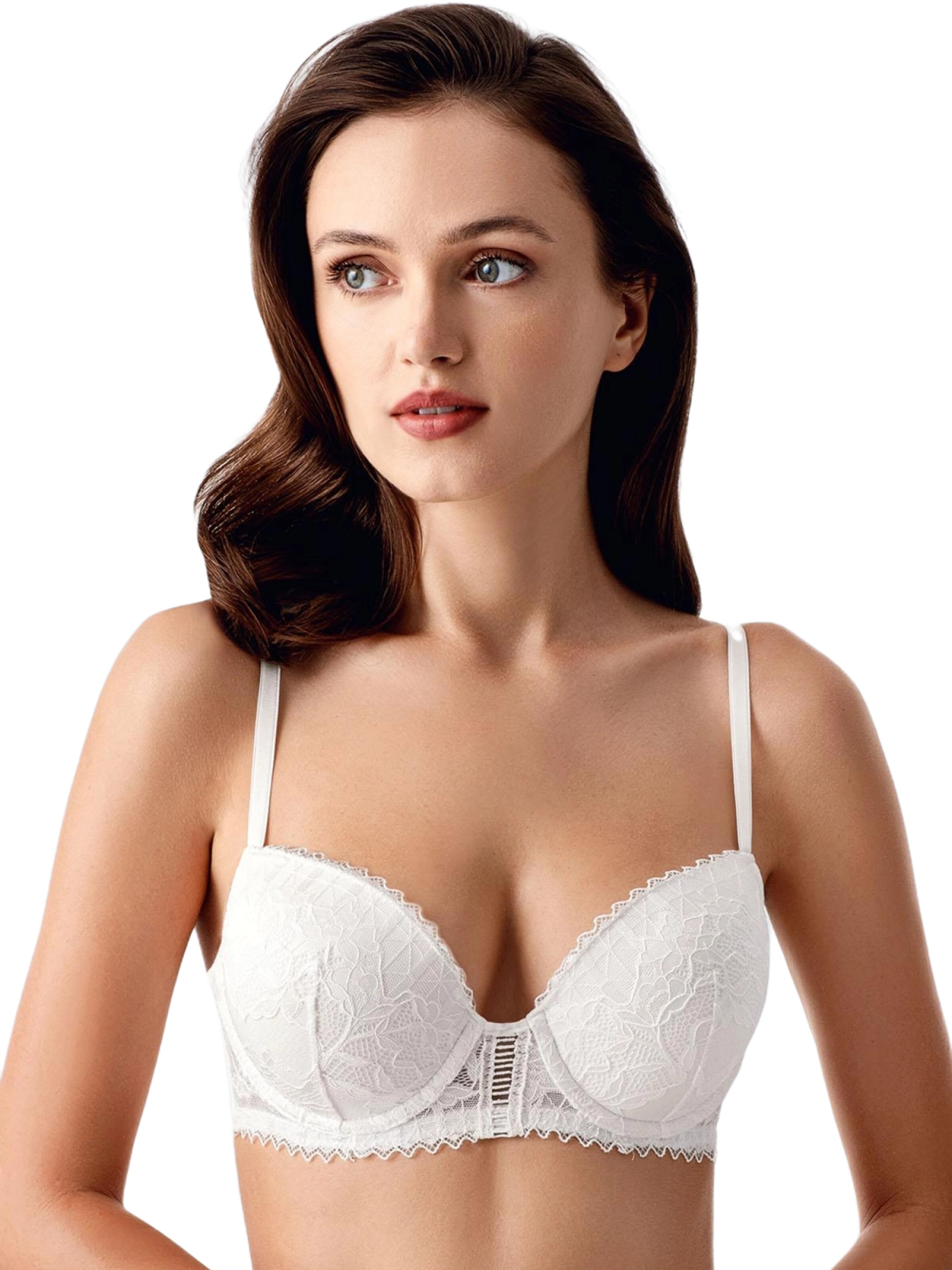 C&City T-shirt BH in Wit: voorkant