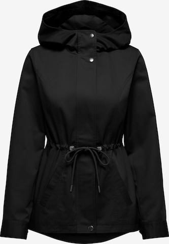 JDY Between-Seasons Parka 'JDYRiver' in Black: front
