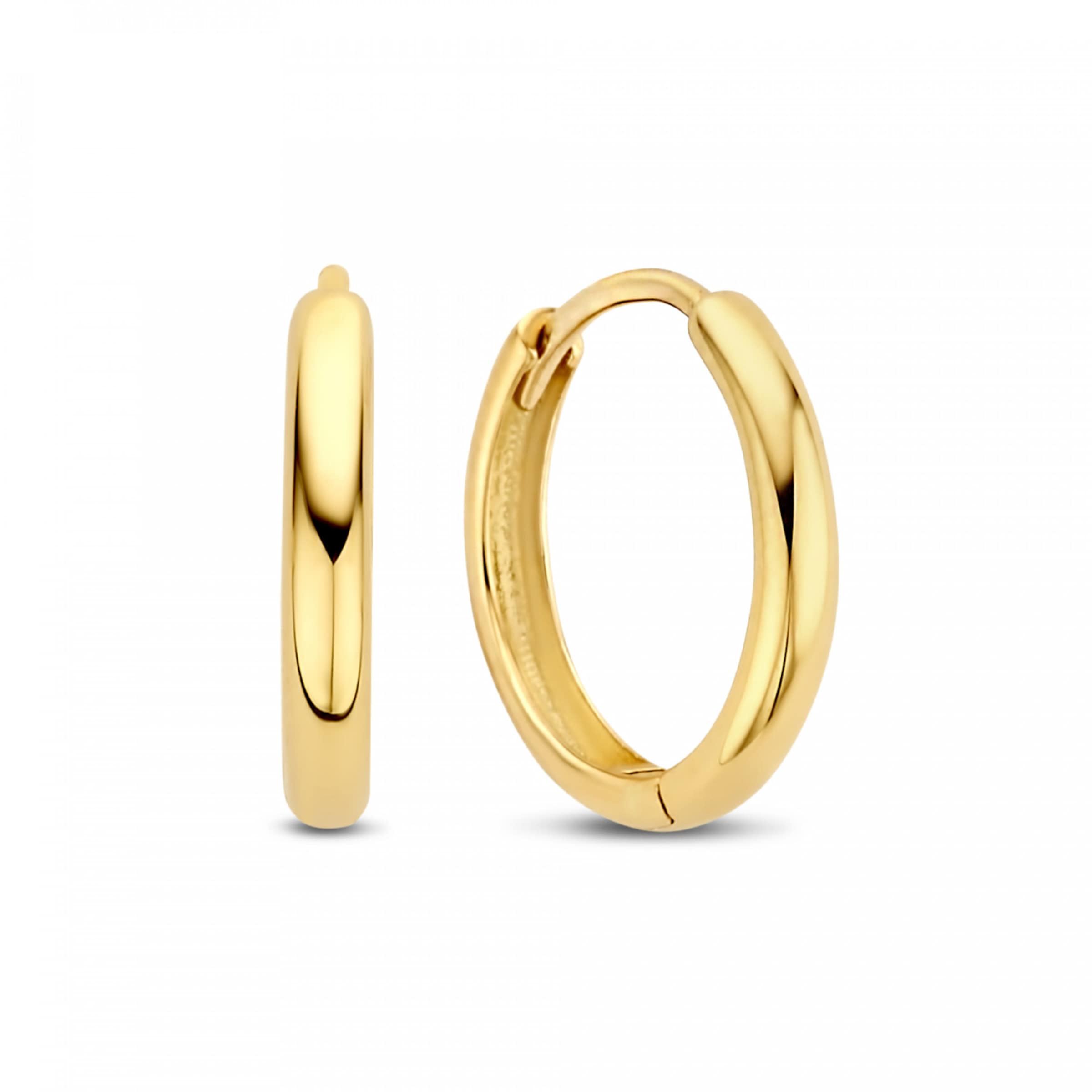 Boucles d'oreilles Isabel Bernard en or : devant