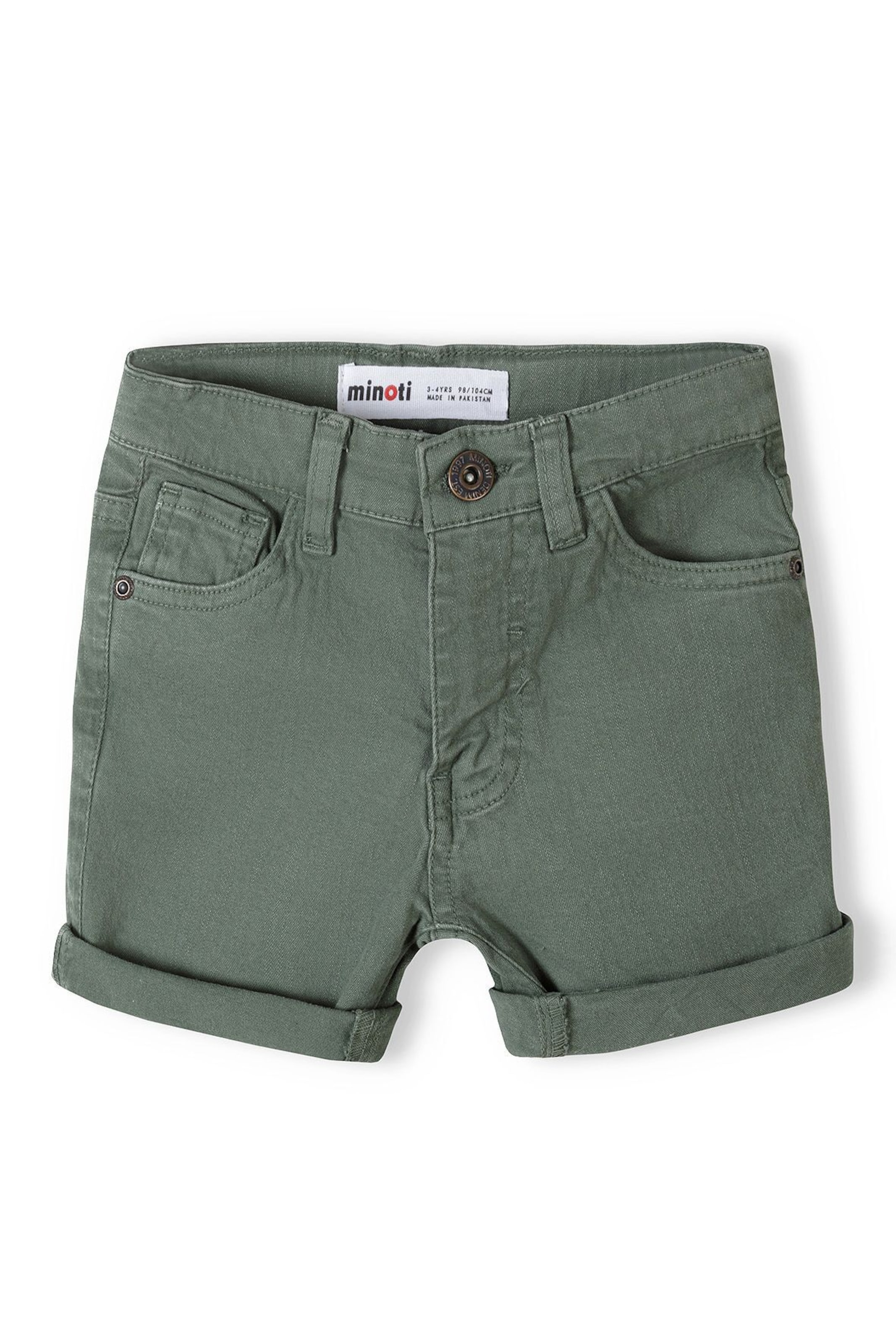 MINOTI Normalny krój Spodnie w kolorze zielony: przód