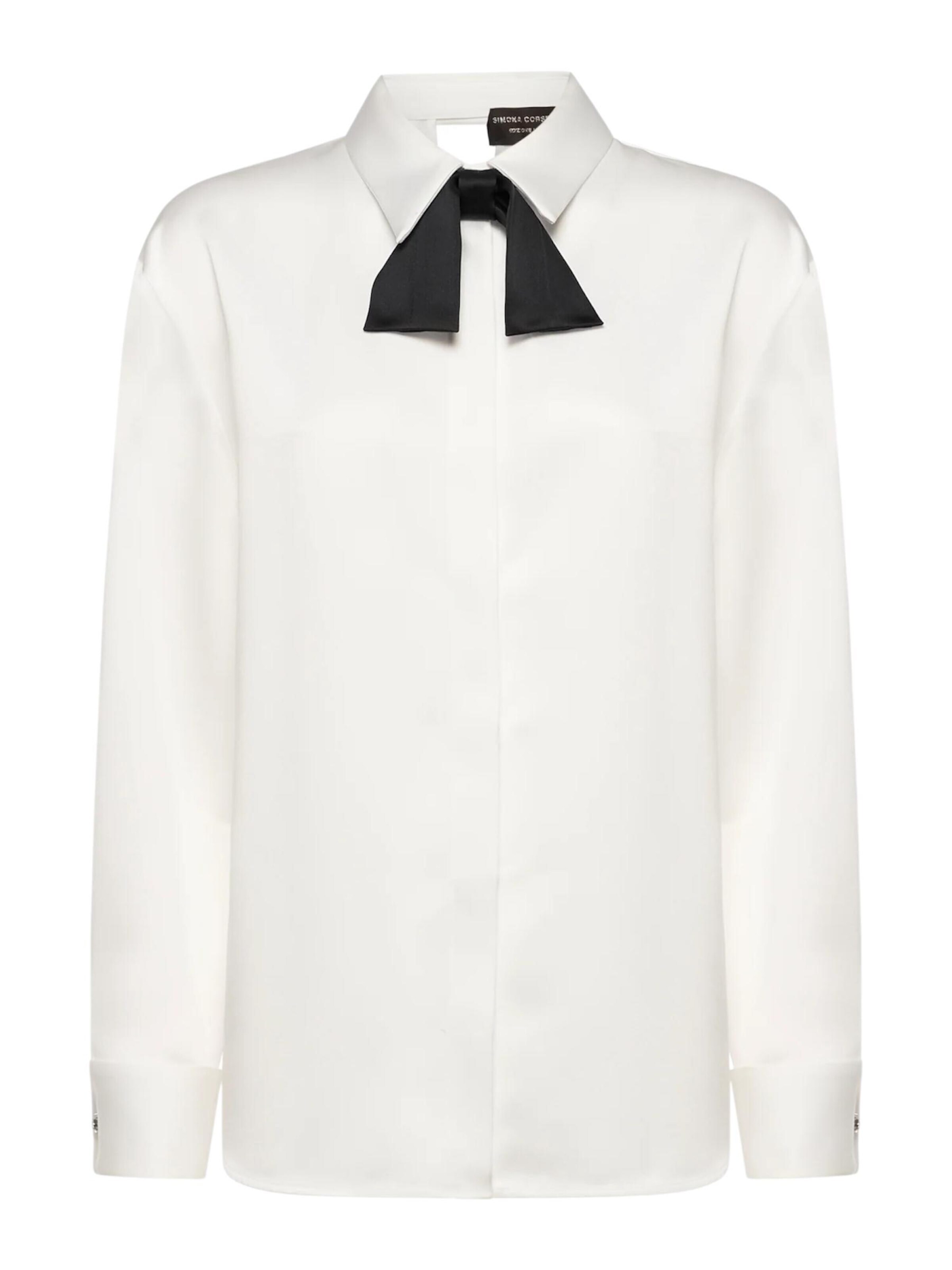 Simona Corsellini Bluse‌‌‌ in Weiß: Vorderseite