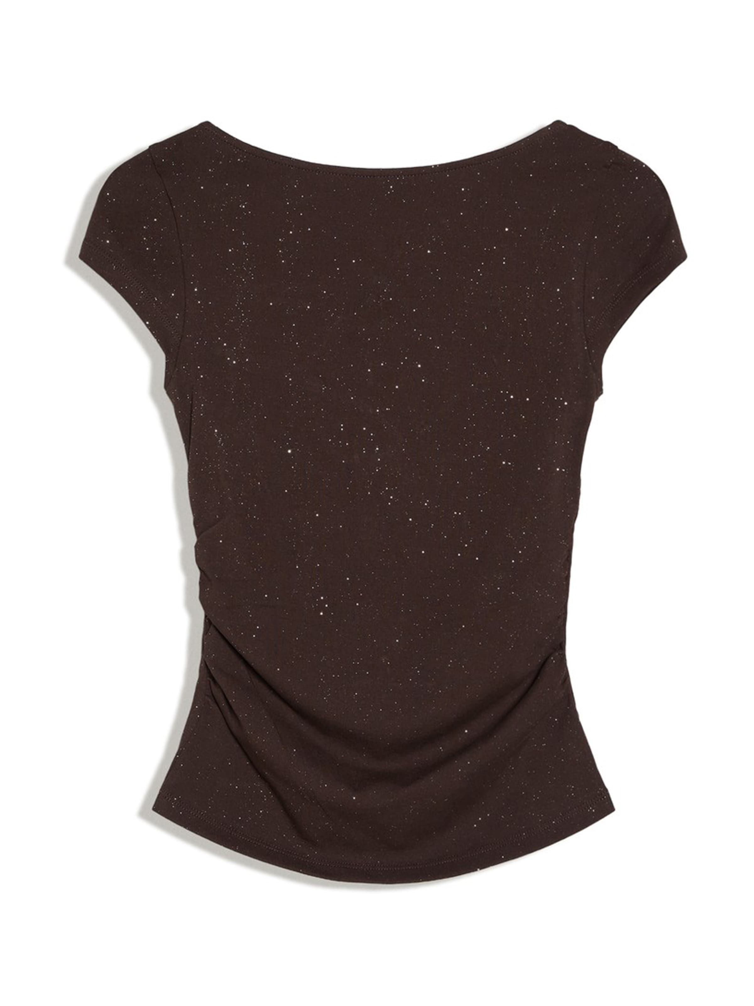 Bershka Shirt in XS in de kleur Bruin, Productweergave