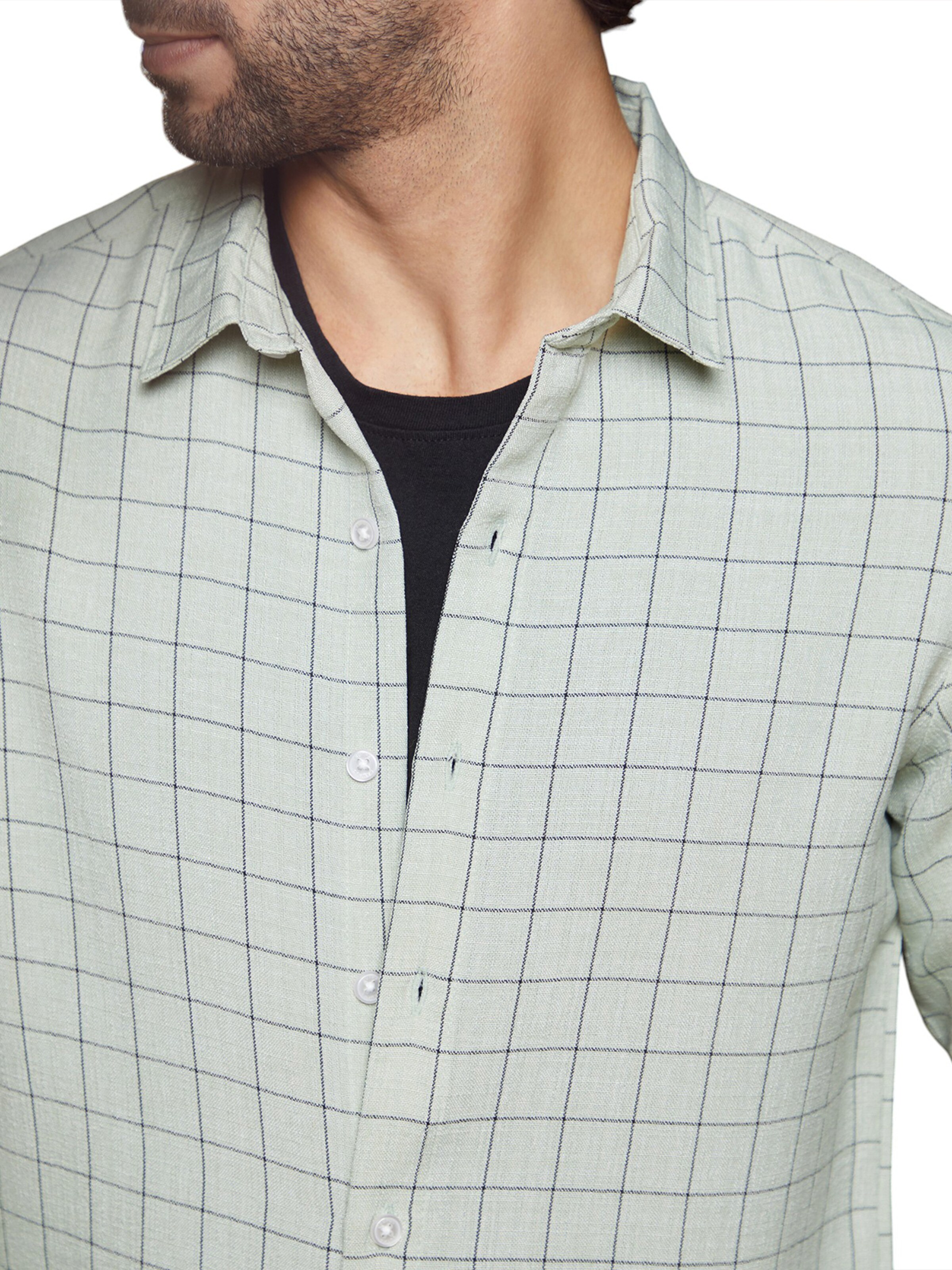 Campus Sutra Regular Fit Skjorte 'Charli' i hvid