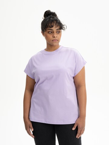 MELA Shirt 'Madhu' in Lila: voorkant