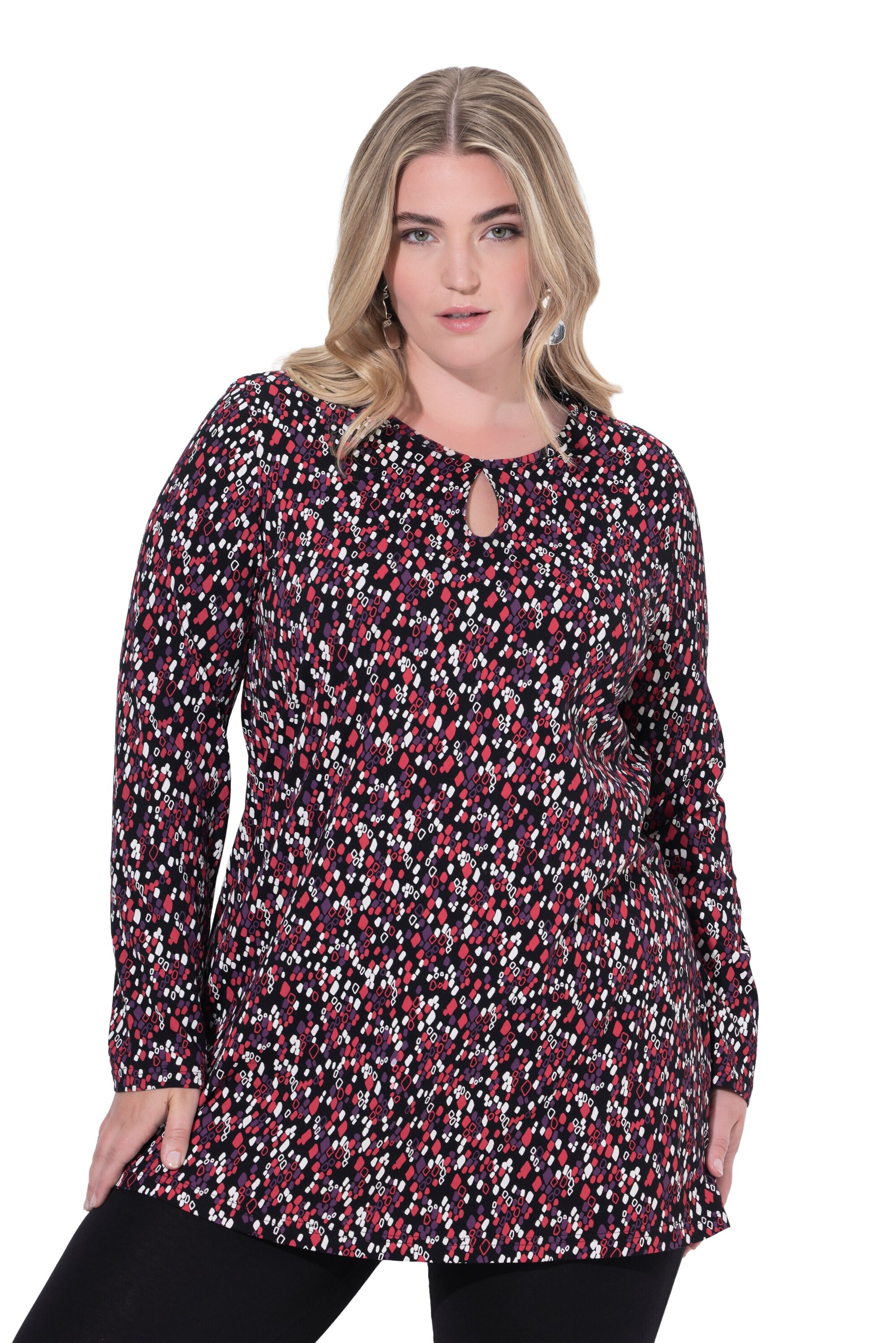 Ulla Popken Longshirt in Mischfarben: Vorderseite