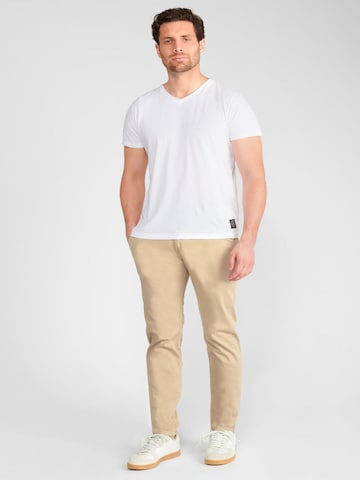 Le Temps Des Cerises Slimfit Chino 'Cesar' in Beige