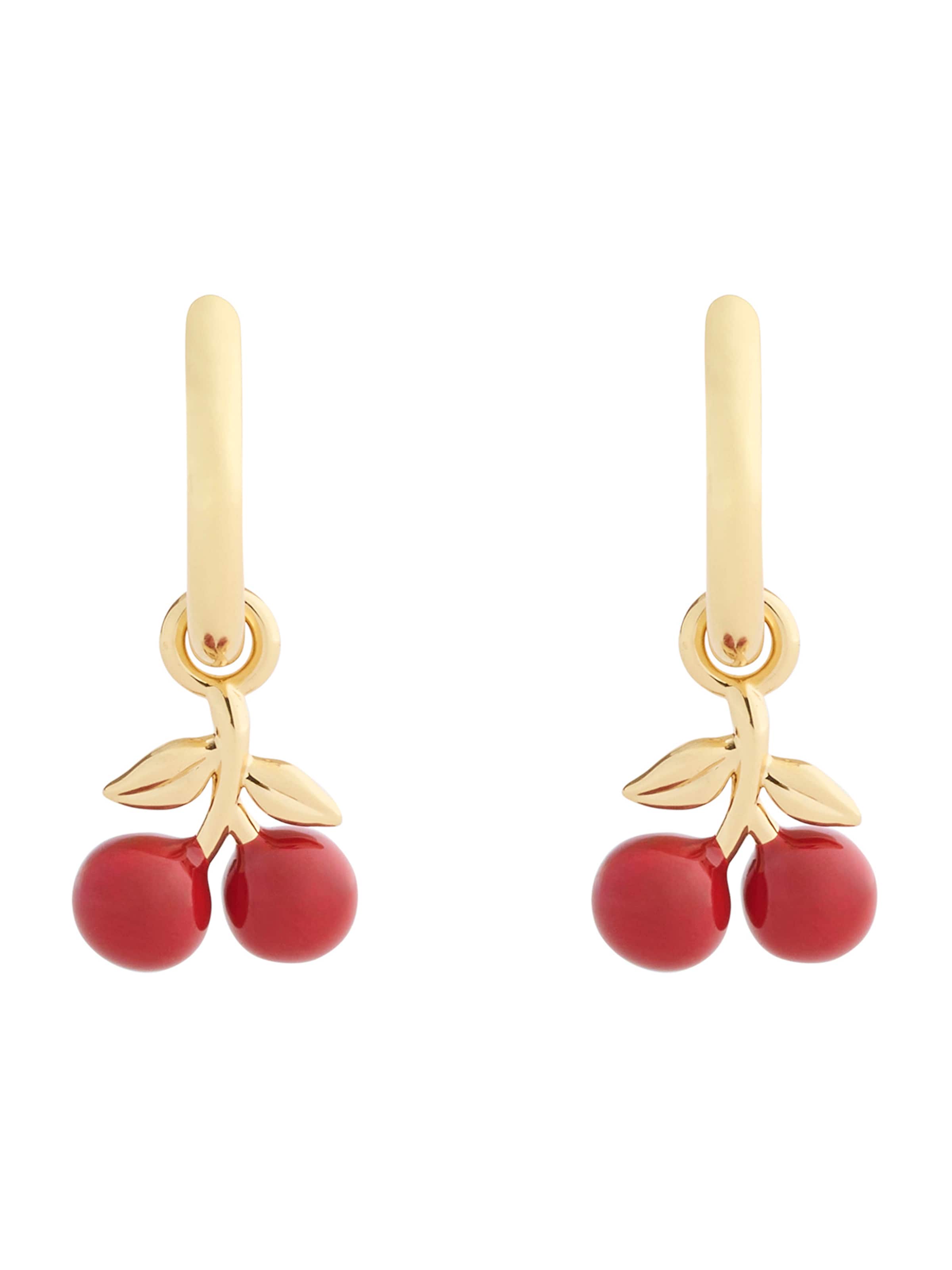 COACH Kolczyki w kolorze czerwony: przód