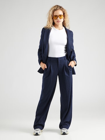 OUI Loose fit Pleat-Front Pants in Blue