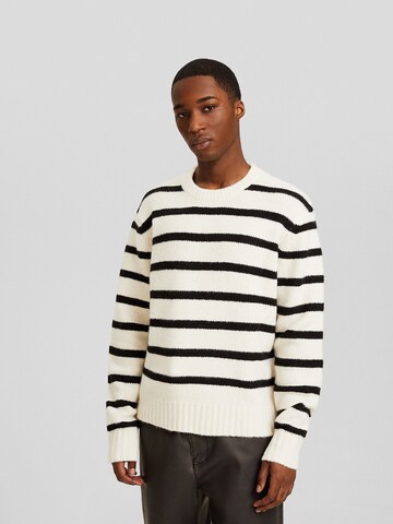 Bershka Pullover i hvid: forside