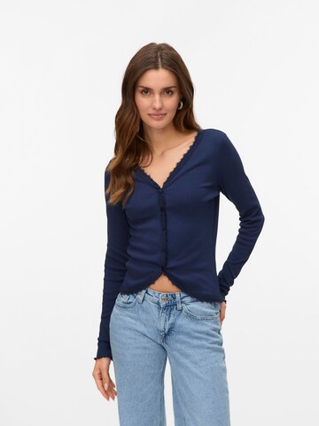 Cardigan 'NAYA' VERO MODA en bleu : devant