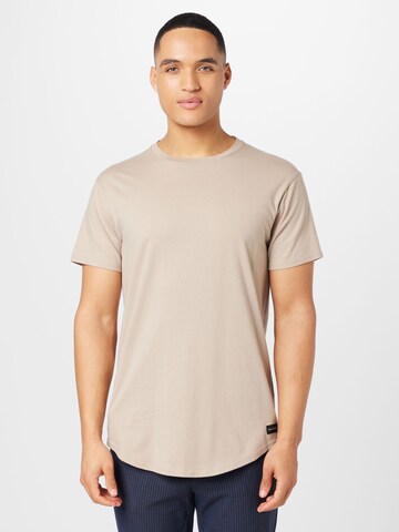 HOLLISTER T-shirt i brun: framsida