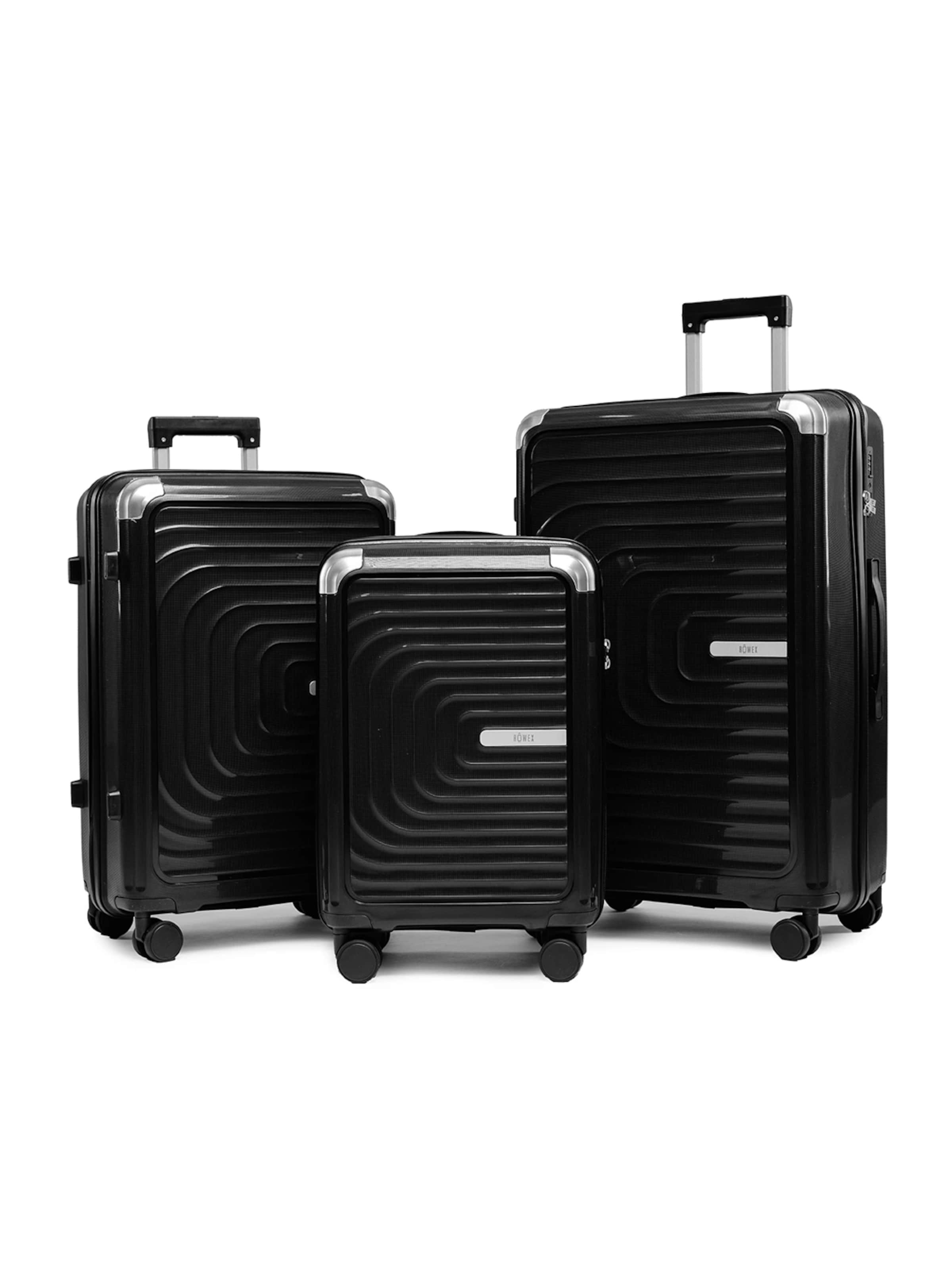 ROWEX Sada kufrů 'ROWEX Nexus 3v1 (20", 24", 28")' – černá: přední strana
