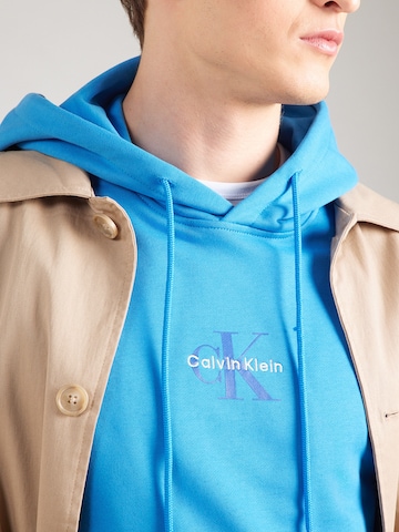 Calvin Klein Jeans Sweatshirt in Blauw