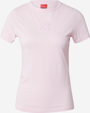HUGO Shirt 'Classic' in Roze: voorkant