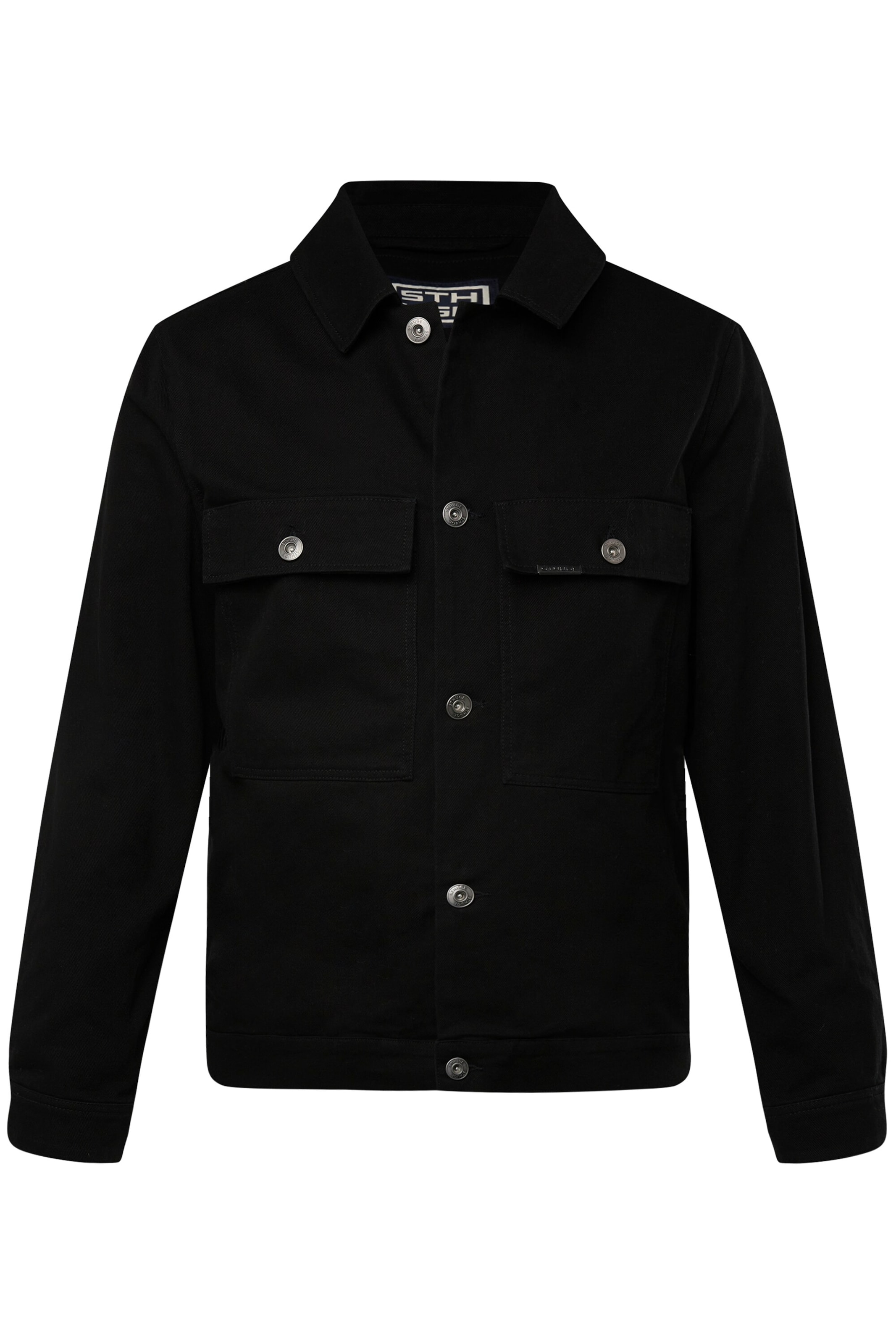 STHUGE Übergangsjacke in Schwarz: Vorderseite