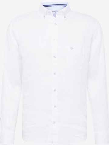 FYNCH-HATTON Button Up Shirt in White: front