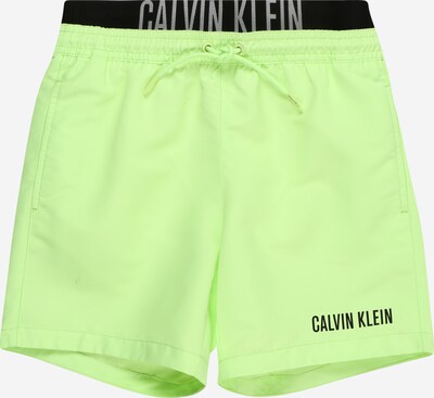 Calvin Klein Swimwear Badeshorts 'Intense Power' in limette / schwarz / weiß, Produktansicht