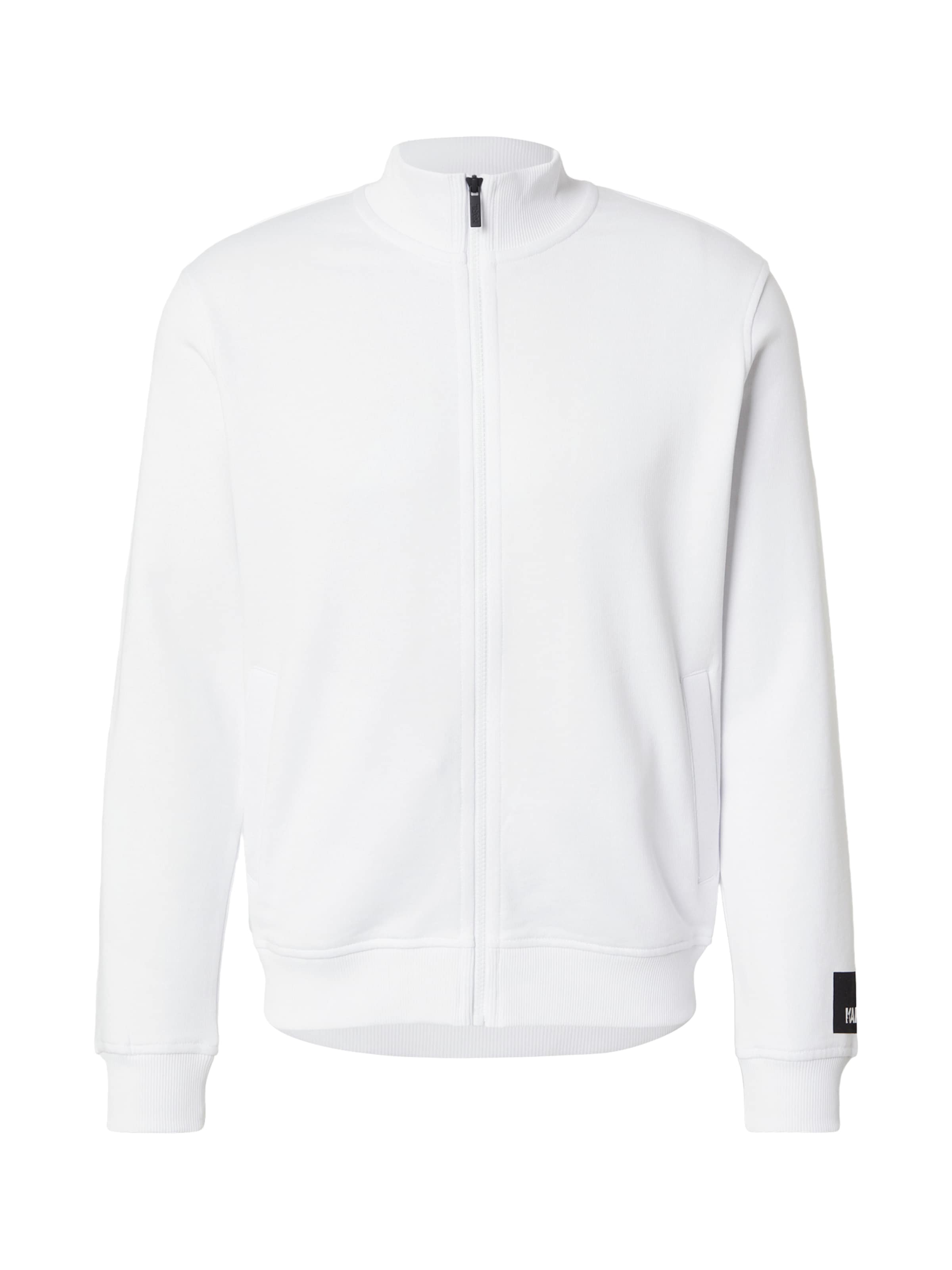 Karl Lagerfeld Sweatjacke in schwarz / weiß, Produktansicht