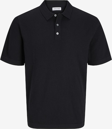 JACK & JONES Poloshirt 'JJEEmil' in Schwarz: Vorderseite