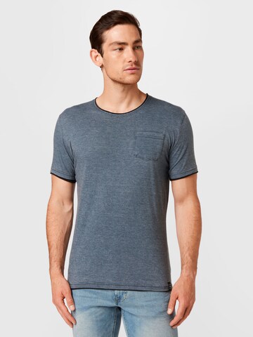 T-Shirt Key Largo en bleu : devant