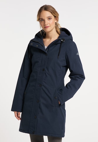 ICEBOUND Raincoat in Blue: front