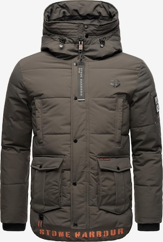 STONE HARBOUR Winter jacket 'Admaroo' in Grey