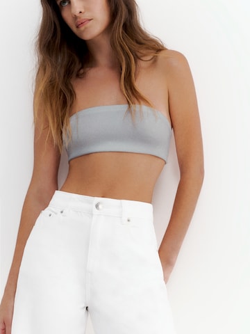 Loosefit Jean Pull&Bear en blanc