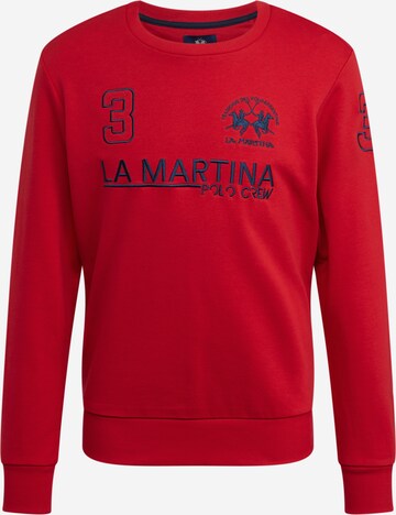 La Martina Sweatshirt in Rot: predná strana