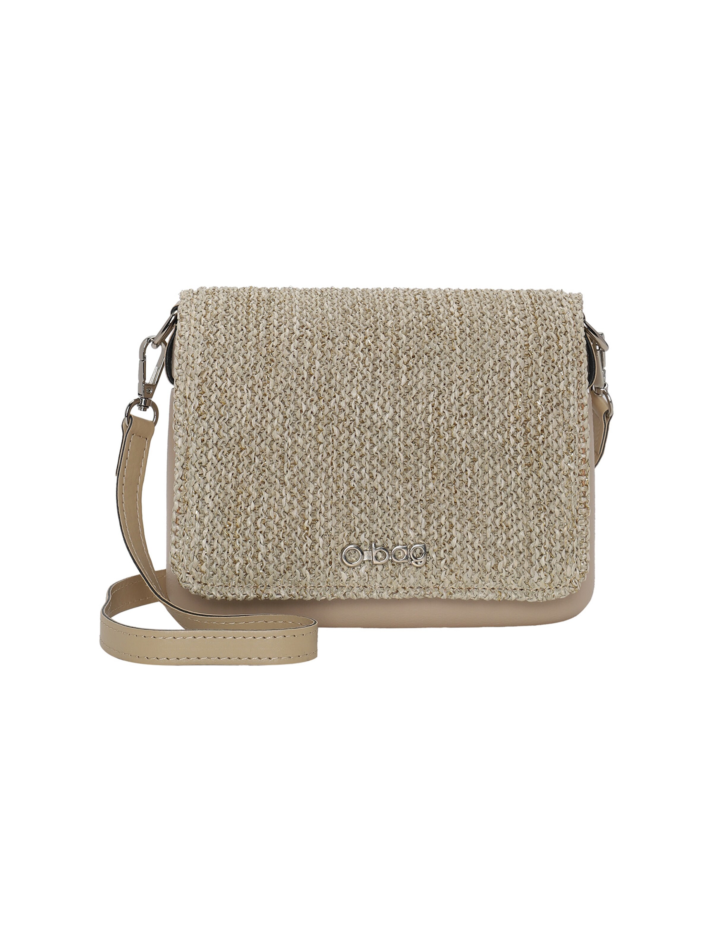 O bag Shoulder Bag in Beige: front