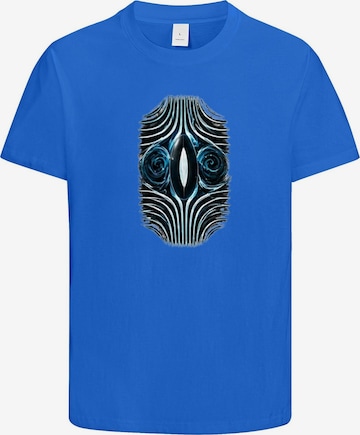 HUSKSWARE Shirt 'Grafik' in Blau: Vorderseite