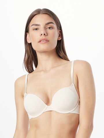 ESPRIT T-shirt Bra in Beige: front