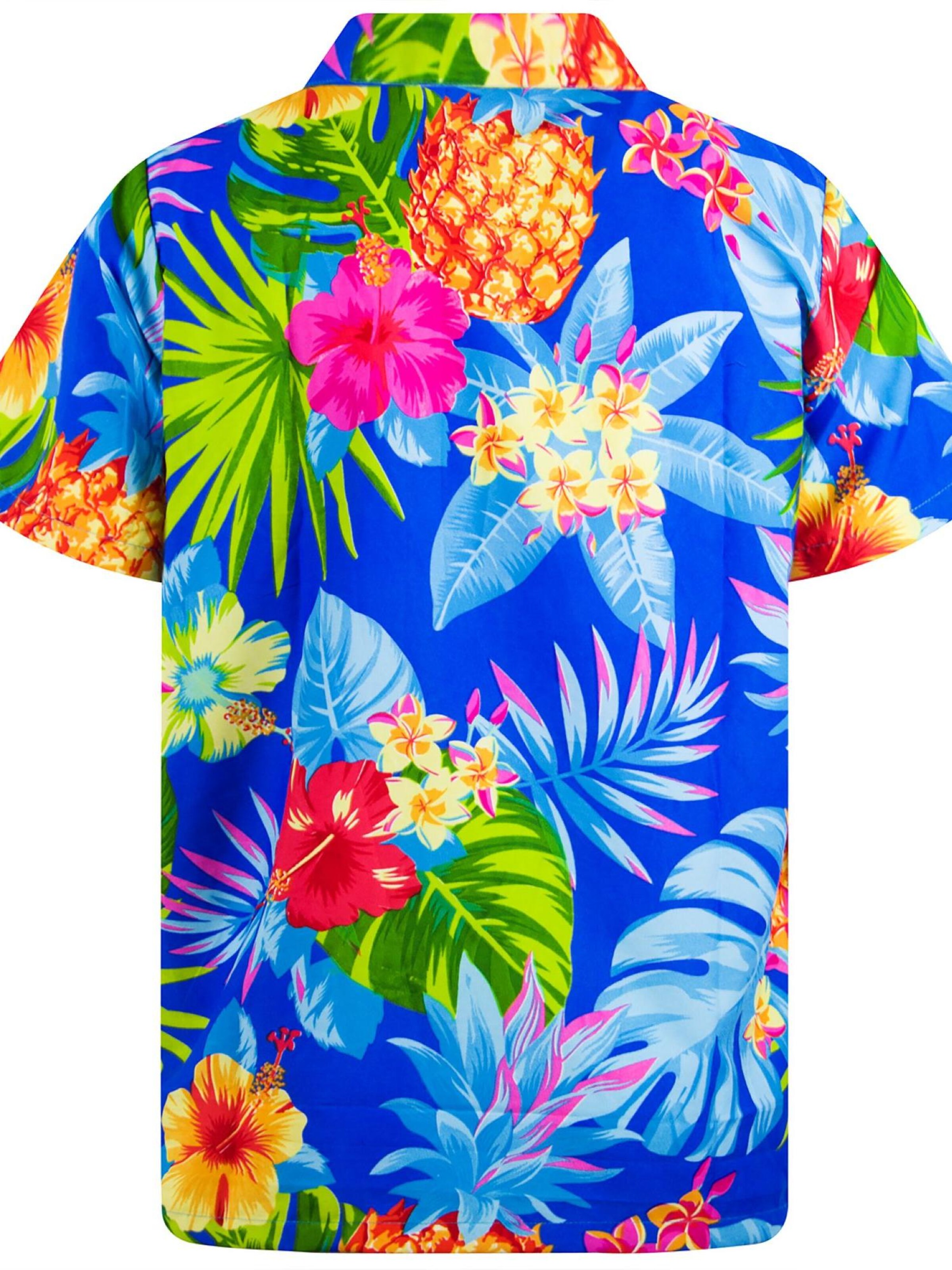 King Kameha Shirt 'Pineapple' in Blue