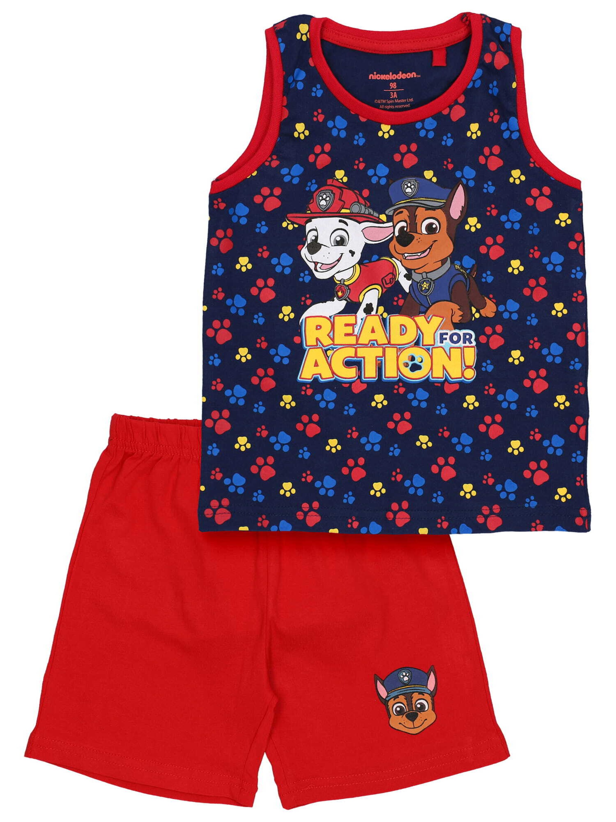 PAW Patrol Schlafanzug 'Ready Action' in Blau: Vorderseite