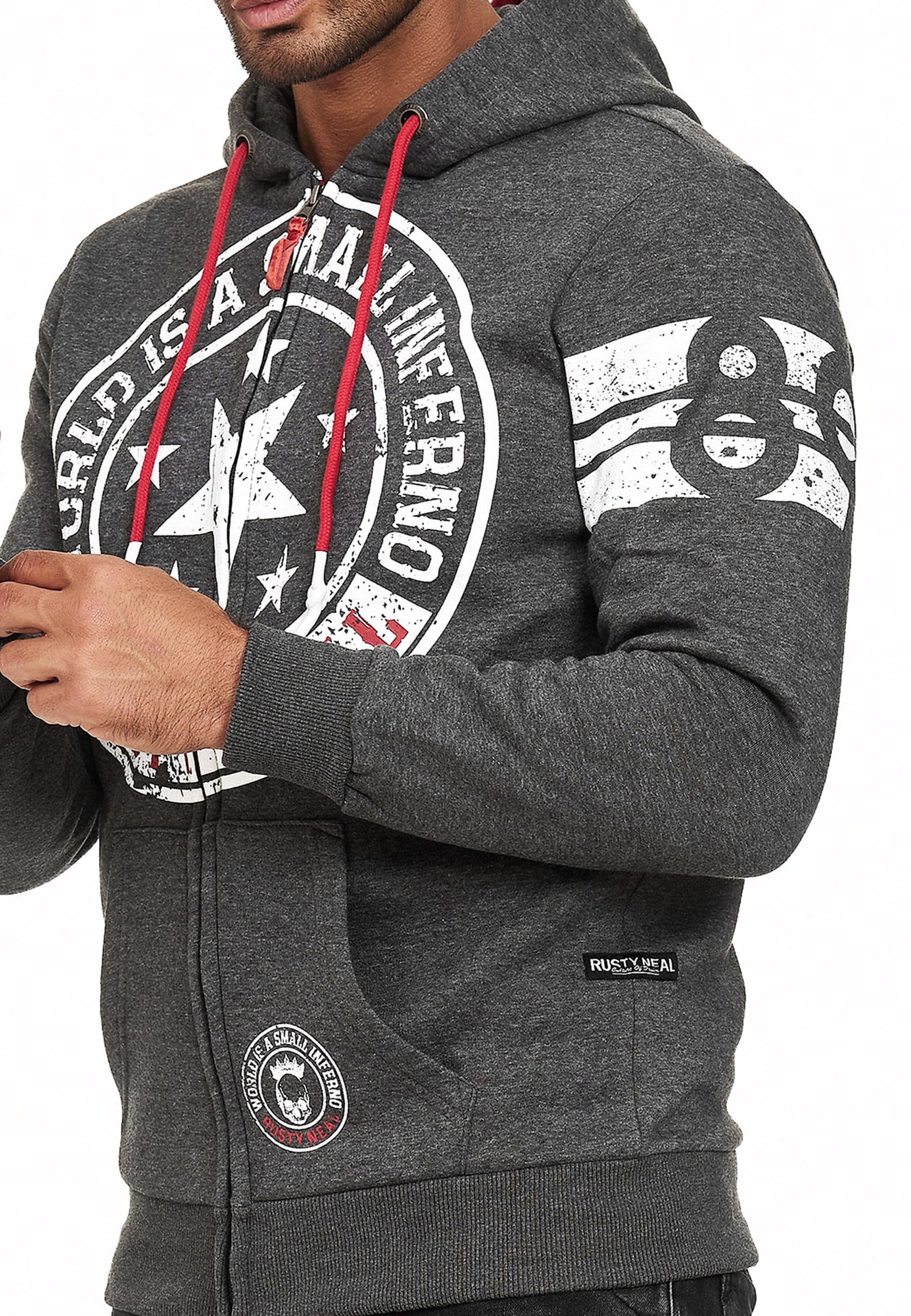 Rusty Neal Sweatvest in Grijs